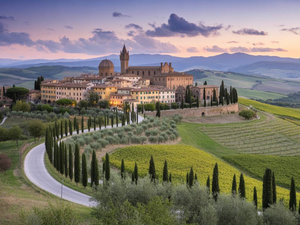 Incontournables toscane : villages médiévaux et collines viticoles
